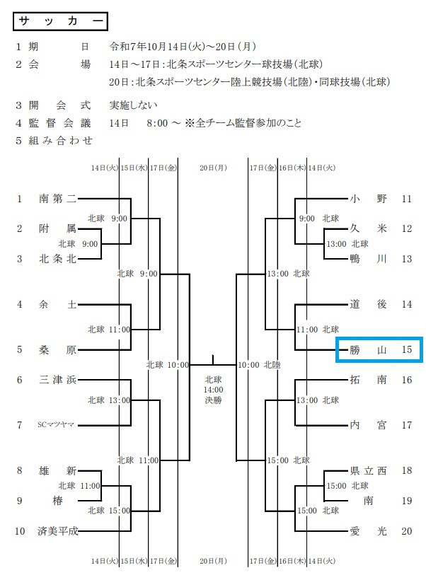 サッカー　